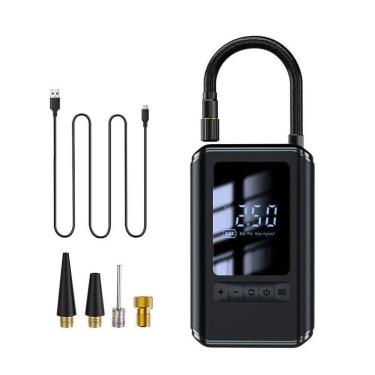 Imagem de Bomba de Ar Portátil Recarregável 130PSI - Preto - 4000mAh