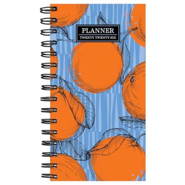 Imagem de TF Publishing Agenda mensal semanal pequena 2026 com grade de calendário mensal de 2 páginas, páginas de planejamento semanal e seção de notas forradas na parte de trás - Mini agenda para bolso ou