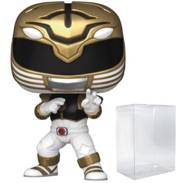 Imagem de POP Movies: Mighty Morphin Power Rangers: The Movie - White Ranger #1780 Funko Vinyl Figure (Bundled with Compatible Box Protector Case), Multicolor, 3.75 inches