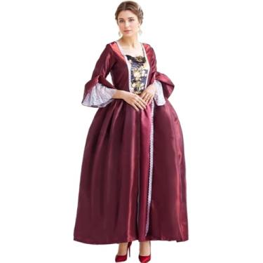 Imagem de UniqKaliber 18th Century Victorian Dress,Rococo Ball Gown Medieval Vampire Masquerade Costume for Palace Evening