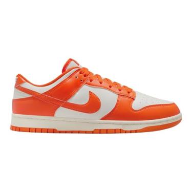 Imagem de Nike Dunk Low Retrô - Marfim Pálido / Laranja Segurança, Marfim claro/laranja de segurança, 40