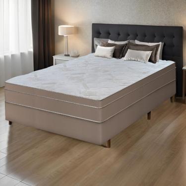 Imagem de Colchão King C/ Massageador Espuma D33 Função Ortopédica 193x203cm Bege