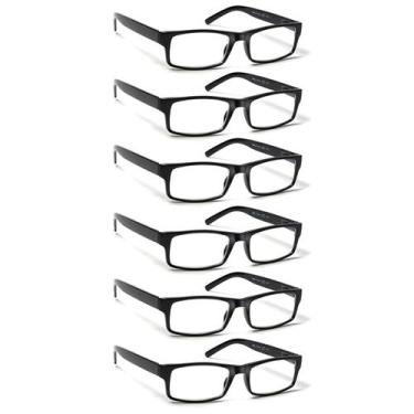 Imagem de Óculos de leitura BIENCOOL Traditional Frames, pacote com 6 +1,25