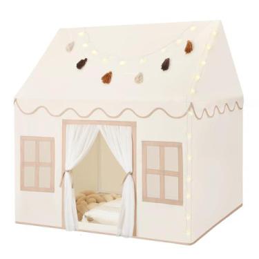 Imagem de Play Tent Senodeer Kids Indoor com tapete, luzes estelares e guirlanda
