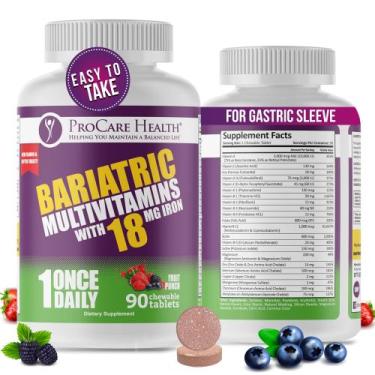 Imagem de Multivitamínico mastigável ProCare Health Bariatric com ferro 18 mg