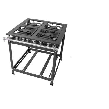 Imagem de Fogão Industrial 4 Bocas 30x30 P7 Baixa Pressão Leona 