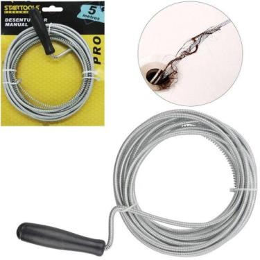 Imagem de Desentupidor de cano de aco carbono pro 5m na cartela - STARTOOLS