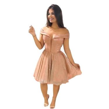Imagem de Vestido Curto Ombro a Ombro 15 Anos Casamento Civil - Glamoor Festa, R