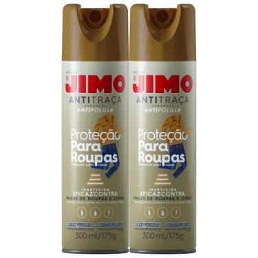Imagem de KIT 2 Repelente Anti traça Aerossol Pode Aplicar em Roupas 300ml Jimo