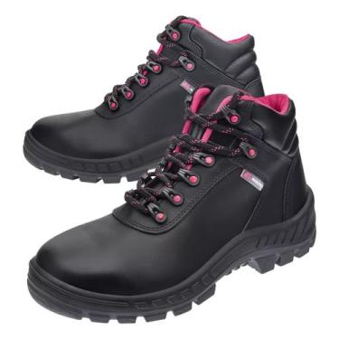 Imagem de Bota Segurança Ocupacional Feminina Marluvas 50b22 Rosa Pvc, 34