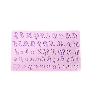 Imagem de F1194 molde de silicone alfabeto confeitaria biscuit - confeitaria dos