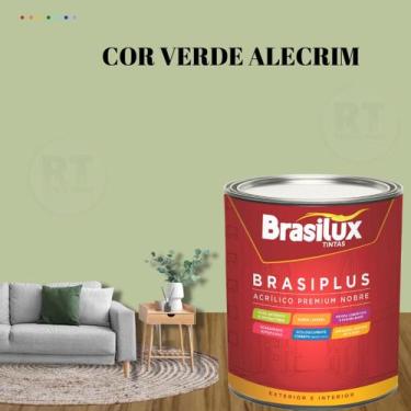 Imagem de Tinta de Parede Verdes 800ml Brasiplus Fosca - BRASILUX, VERDE ALECRIM