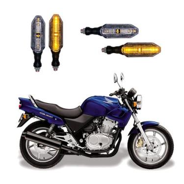 Imagem de KIT 4 Seta Esportiva Pisca de Led Modelo P26 para Moto Honda CB 500 20