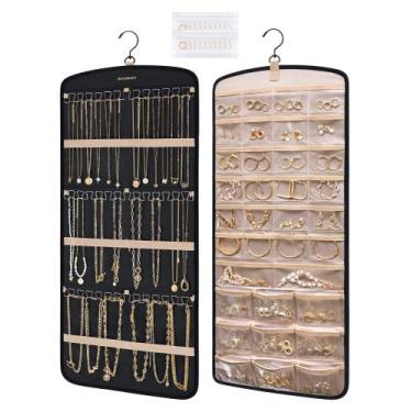 Imagem de Organizador de joias BAGSMART Hanging Colar Holder Preto