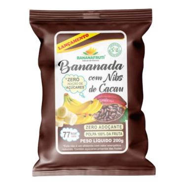 Imagem de Bananafruti, Bananada Zero Açúcar Com Nibs De Cacau - Bananafruti - 200 G