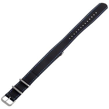 Imagem de Hadley-Roma Pulseira de relógio MS4220RF 200 20 mm nylon preta, Azul, 22mm, Nylon que não causa alergia, G