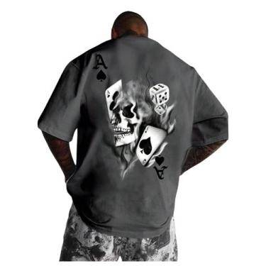 Imagem de Camiseta masculina GORGLITTER com estampa labial estampada e blusa sol