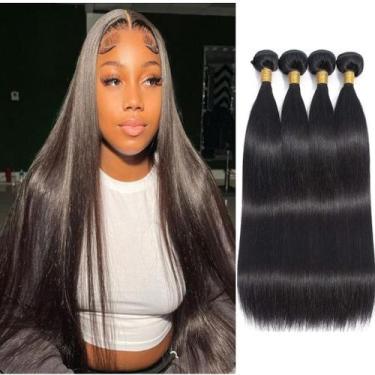 Imagem de Pacotes de cabelo feibin Straight 100% Brazilian Virgin 35-50cm