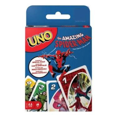 Imagem de Jogo De Cartas Uno Homem Aranha Spiderman Marvel Mattel Hxy08