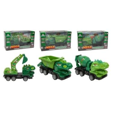 Imagem de Caminhão De Controle Remoto Dinossauro Veículo De Brinquedo (Caminhão Escavadeira)