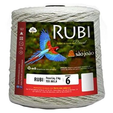 Imagem de Barbante São João Rubi Cru 6 Fios 2 Kilos