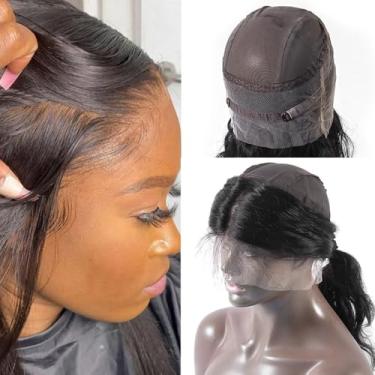 Imagem de Topnormantic Renda frontal 360 ondulada corporal, invisível HD transparente renda suíça frontal pré-arrancada com cabelo de bebê 12A grau humano brasileiro com pequenos nós únicos, parte livre de 55