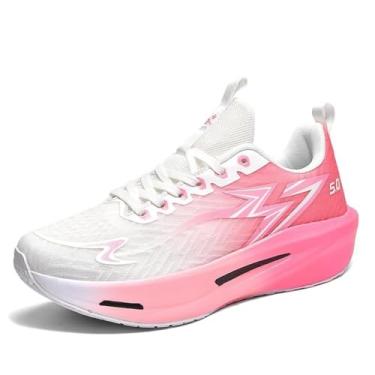 Imagem de Bolognifi Tênis de basquete esportivos ao ar livre malha para treinamento masculino Equipamento de basquetebol(Red,38 BR)