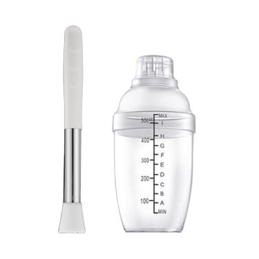 Imagem de predolo Conjunto de coqueteleira para chá de limão, kit de coqueteleira transparente, copo de mistura, misturador de expresso para bar de viagem, preparação, 500ml