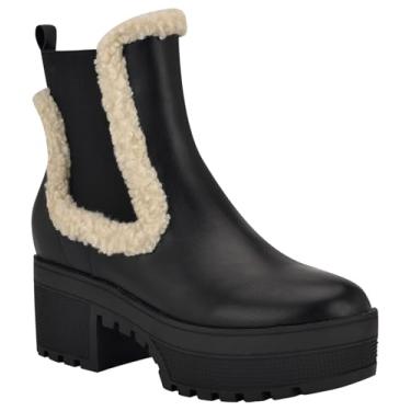 Imagem de Nine West Bota feminina Haray Ankle Boot, Preto 002, 38