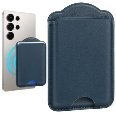 Imagem de Fjdcslwx Compatível com porta-cartão magnético Magsafe – carteira de telefone para Samsung Galaxy S25 Series, para iPhone 17/16/15/14/13/12 série para mulheres e homens para Apple Mag RFID Magnet Fit