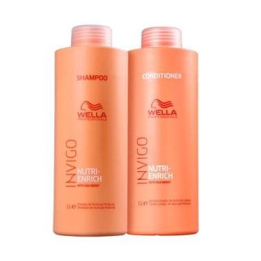 Imagem de Kit Wella Shampoo e Condicionador Nutri-Enrich 1L