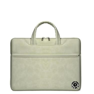 Imagem de Capa para laptop portátil de 13 a 14 polegadas com alça – capa fina, à prova de choque, resistente à água para HP/Dell/Acer/Chromebook – Cor verde