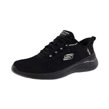 Imagem de Skechers Tênis de caminhada masculino Slip-Ins: Bounder 2.0- Almir, Preto, 40