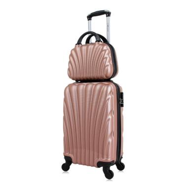 Imagem de Mala de bordo Rose PP com Frasqueira Dizy Swiss Move