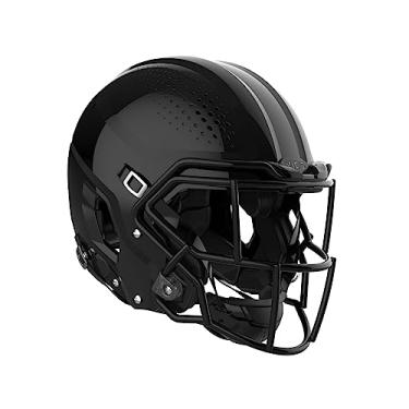 Imagem de VICIS Capacete de futebol universitário ZERO2, preto brilhante moldado, médio, máscara facial SO-212E