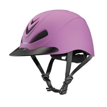 Imagem de Troxel Capacete de equitação ultraleve Liberty, design ajustável de perfil baixo, equipamento de segurança para equitação, extra grande (7-3/8-7-3/4), lilás Duratec