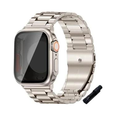 Imagem de Pulseira De Aço Inoxidável Para Apple Watch 45mm 41mm 40mm 44mm Bracel