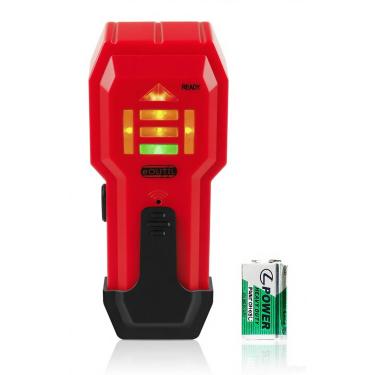 Imagem de Scanner de parede Stud Finder – Detector de madeira e metal com detecção profunda de 0,9 cm, alerta sonoro, para parafusos de madeira, tubos, fios em paredes - ST102-Vermelho