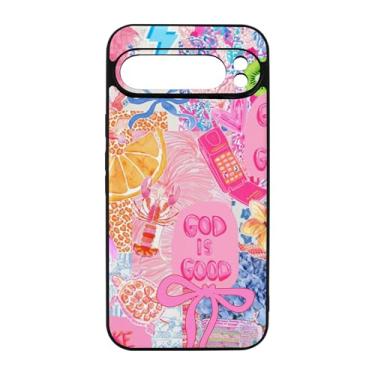 Imagem de qizjio Capa de telefone cristã preppy à prova de choque colagem Jesus capa de telefone para Google Pixel 9 Pro XL