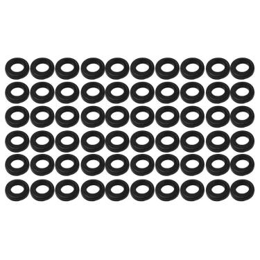 Imagem de Kit 60 Arruela Plástica Preta De Parafuso Afinação Bateria