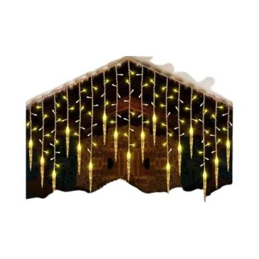 Imagem de Cortina De Luz LED De Inverno, Guirlanda De Gelo 0.3M 0.4M 0.5M Para D