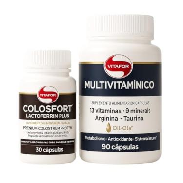 Imagem de Combo Imunidade Colosfort 30cps + Mutivitaminico Support 90cps Vitafor