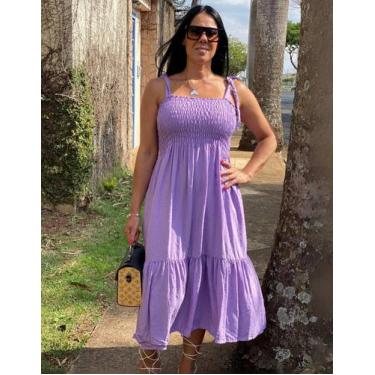 Imagem de Vestido Midi De Alcinha Modelo Plus Size Tamanho Grande Cores Do Verão