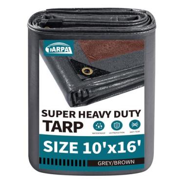Imagem de Lona TARPAL Super Heavy Duty 10x16 pés à prova d'água UV 20mil