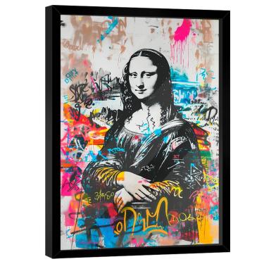 Imagem de Quadro Decorativo Monalisa Grafite