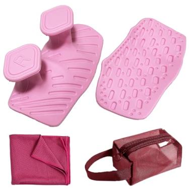 Imagem de Monattrod Punhos de levantamento de peso para homens e mulheres – Punhos antiderrapantes para academia com toalha refrescante, luvas ergonômicas de treino para levantamento de peso, flexões