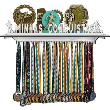 Imagem de Porta Medalhas e Troféus de Parede Futebol Kids Masculino 60cm Comprimento