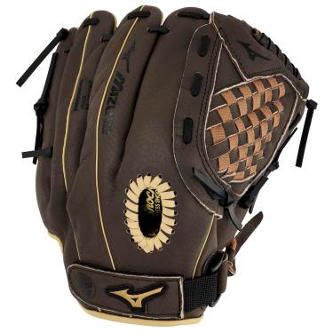 Imagem de Mizuno Luva de beisebol unissex adolescente 29 cm da série Prospect PowerClose 11 5, Brown Tartan Flex Web, 11,5 EUA
