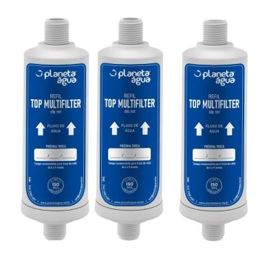 Imagem de Kit 3 un Refil Top Multifilter Compatível com instalações com rosca ou engates de 1/2"