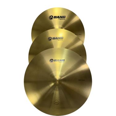 Imagem de Kit Prato Bateria Waldman BNG HH 14" CR16 RD20 Liga Brass